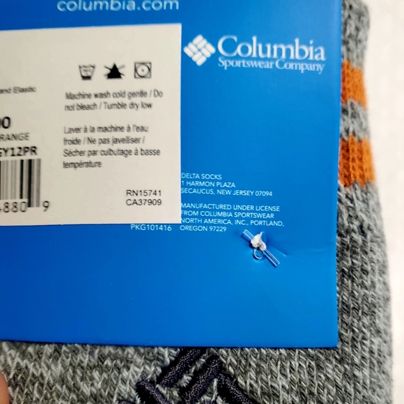 Columbia Underwear & Socks Columbia Mens Thermal Fleece Crew Socks